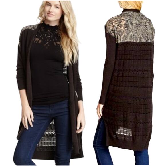 Free People Yarn Back To You Cardigan Medium - Picture 1 of 6